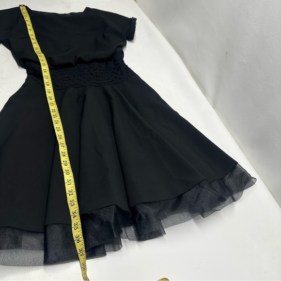 Maje Women's Black Rodene Belted Dress Black Sz 2 - Picture 6 of 12